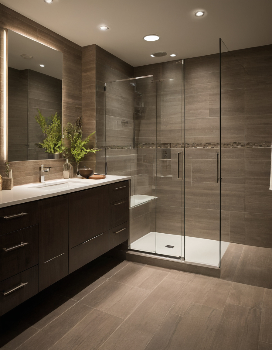 How should a full-size cabinet door and lighting mockup be built shown in a luxury residential interior